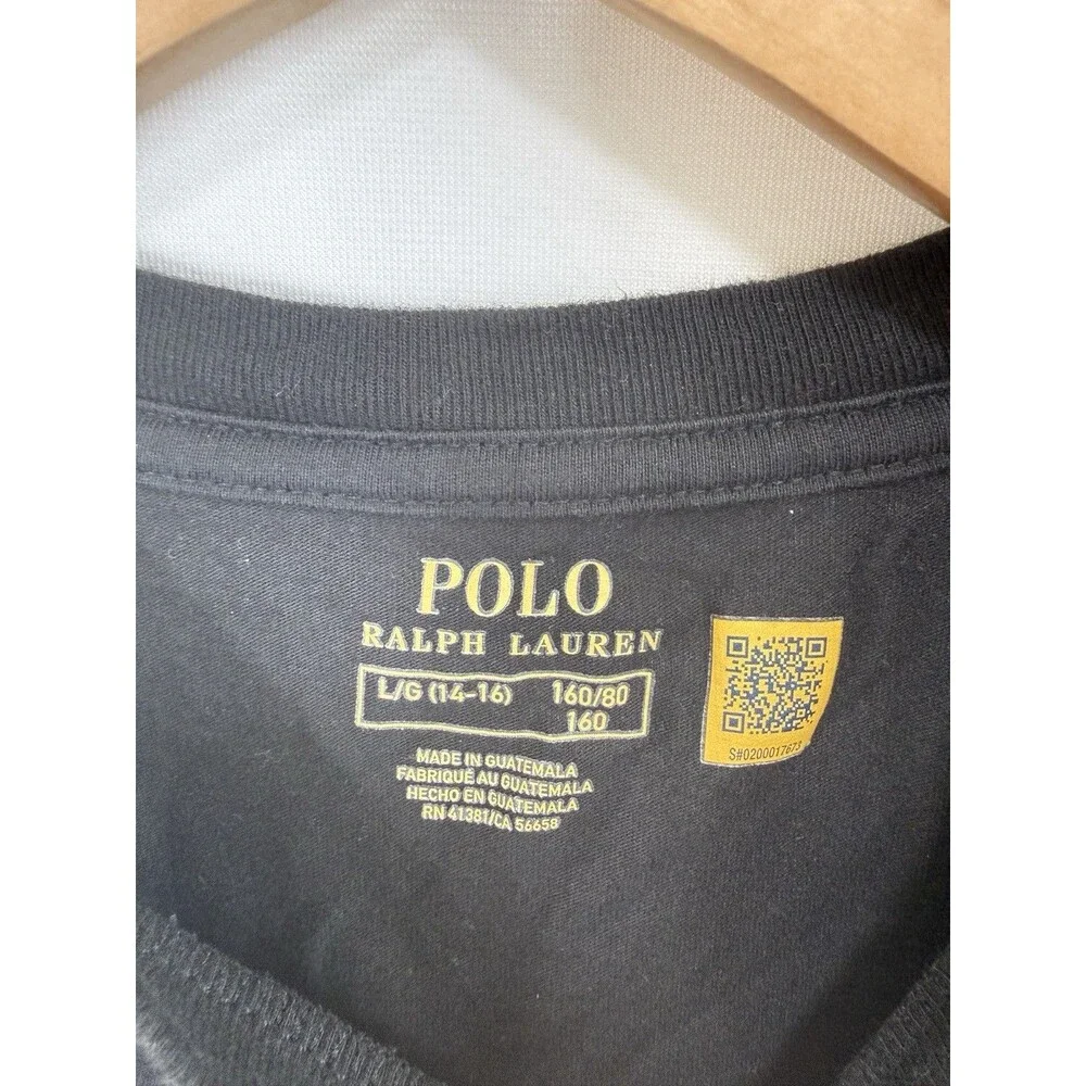 Polo Ralph Lauren T-Shirt Ski Bear  Large 14-16  Cotton Short Sleeve Classic